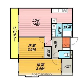 楓雅24【4階】の間取り