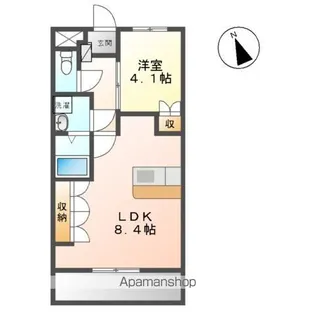 クレストール【202号室】の間取り