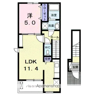 ローズシャトー【2階】の間取り