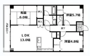 オレンジコート高松【11階】の間取り