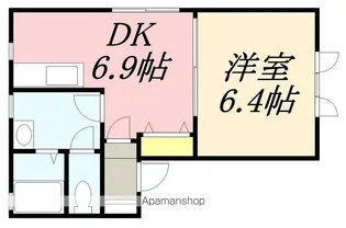 ボストーク富岡【201号室】の間取り
