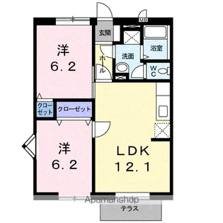 ランドマーク【1階】の間取り