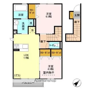 ピュアコート I【2階】の間取り