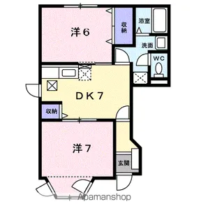 グレースコート2【1階】の間取り