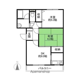 プラムマンション【301号室】の間取り