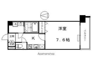 【分譲】レジデンス京都ゲートシティ【4階】の間取り