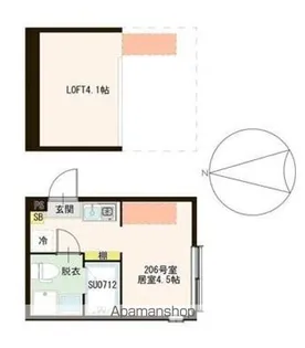 ハーモニーテラス春日町Ⅵ【2階】の間取り