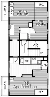 ビレッジハウス野幌1号棟【409号室】の間取り