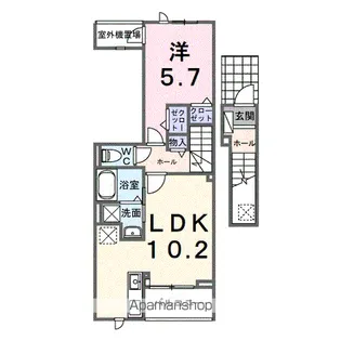 ホグワーツB【2階】の間取り
