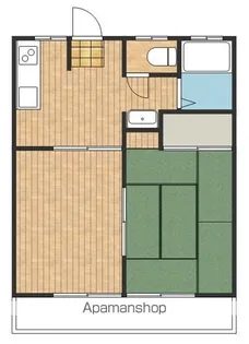 コーポ長崎【201号室】の間取り