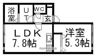 ベルヴィーⅠ【203号室】の間取り