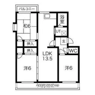 グランドハイツエクレール【3階】の間取り