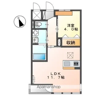フェリーチェ・ルオーゴ【2階】の間取り