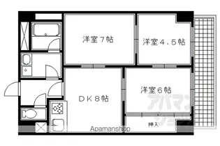 SAKIZO VILLA烏丸四条【603号室】の間取り