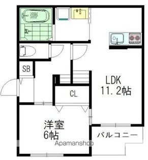 EMIGRANT WEST【1階】の間取り