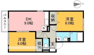 セジュール妙見 B棟【1階】の間取り