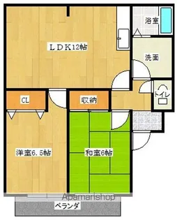 滋賀県栗東市笠川【アパート】の間取り