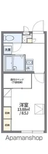 レオパレスサンハイム大浜【1階】の間取り
