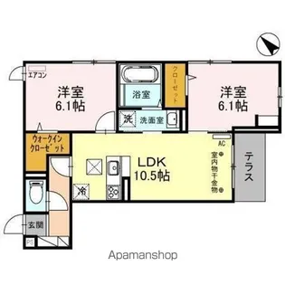 フォンテーヌ C【1階】の間取り