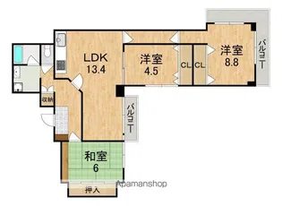メゾンニュー大宮【7階】の間取り