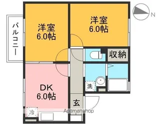 フローラ A棟【2階】の間取り