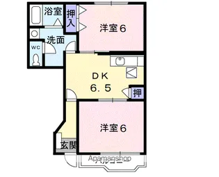アウローラA【1階】の間取り