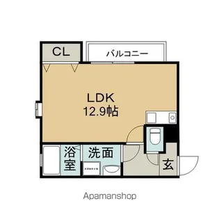 シングル【1階】の間取り