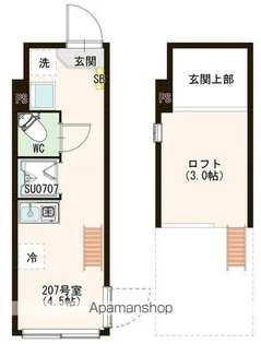 DIMORA TRANQUILLA HIKARIGAOKA【2階】の間取り