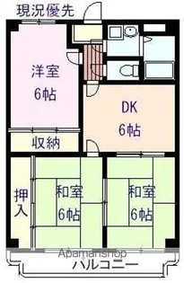 バウムヴィレッジ【203号室】の間取り