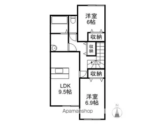 ルミエールM【2階】の間取り