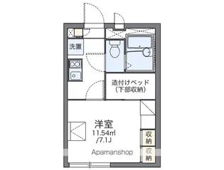 レオパレスEAST FIELD【1階】の間取り