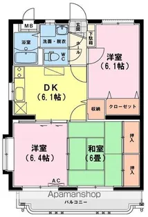 ユーミーいちまるⅤ【3階】の間取り