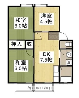 パナハイツ高尾B【2階】の間取り