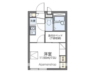 レオパレスシオン【2階】の間取り