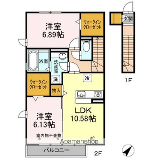 LAVITA【2階】の間取り