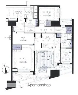 ヒルズ新宿御苑【8階】の間取り
