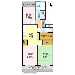 ファミール大宮【4階】の間取り