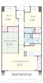 平野元町日興マンション【603号室】の間取り