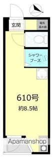 赤坂キャステール【6階】の間取り
