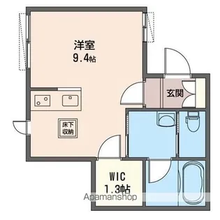 フォーフラッツ代々木上原【101号室】の間取り