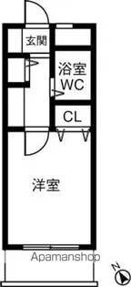 ミリアンメロディ川名【307号室】の間取り