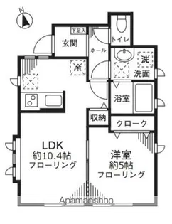 コート北沢 B棟【1階】の間取り