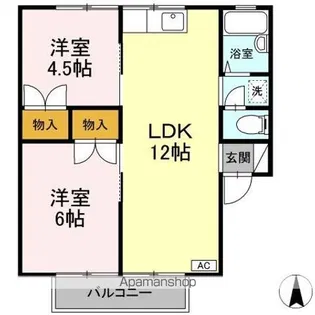 ミユキハイツ【1階】の間取り