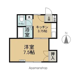 リコスⅠ【202号室】の間取り