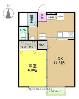 SQUARE COURT【2階】の間取り