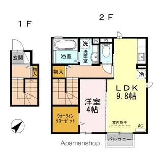 アレクトール維新公園【2階】の間取り