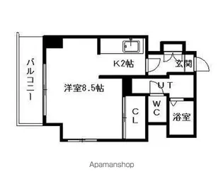 デュオ ヴェール【3階】の間取り
