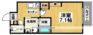 エヌエムスワサントヌフノース【1階】の間取り