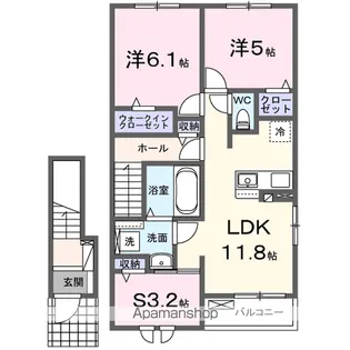 ファミリアーレ【2階】の間取り