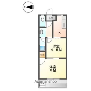 ブランドAZ【2階】の間取り